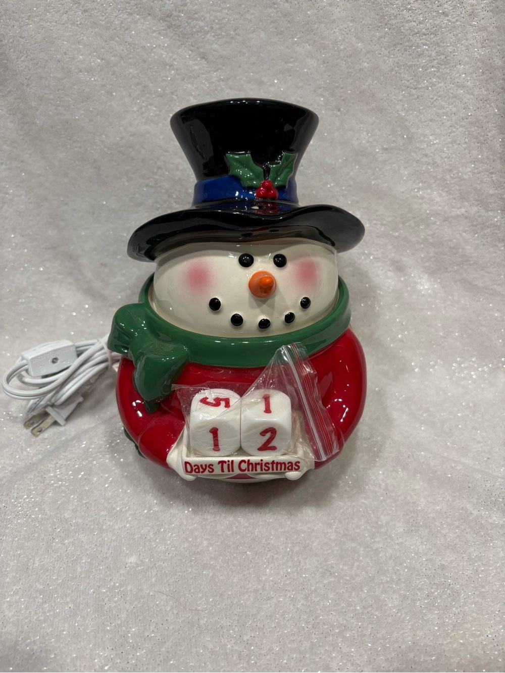 Scentsy Snowman Countdown Wax Warmer